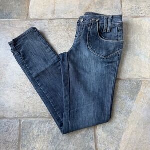 Y2K ZD Low Rise Stretch Jeans Women's Size 5 Dark Wash‎ Bootcut 2000s Vintage